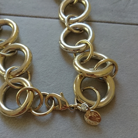 J. Crew stunning Chunky Gold Tone Chain Link Statement Necklace - Picture 3 of 8